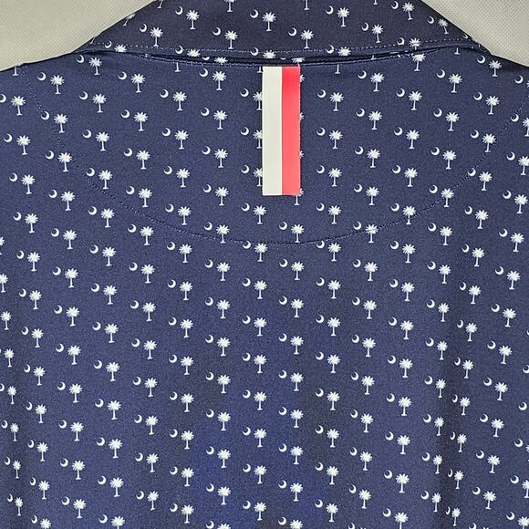 Rhoback The Palmetto South Carolina Golf Polo Short Navy Blue XL Performance - Picture 4 of 10